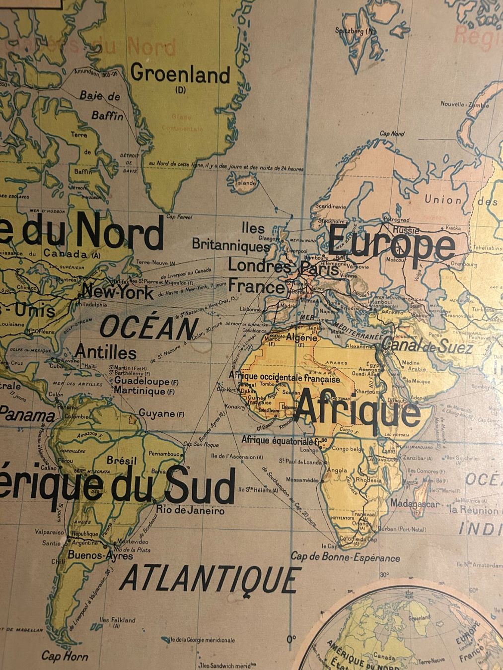Foto & Immagini: Poster monde - tableau Planisphère globe terrestre 2 faces – Usato da Préverenges venduto da lud_dk87 2