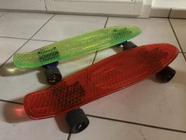 2 Penny Boards rot und grün guter Zustand