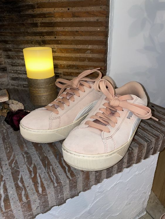 Puma Sneaker Plateau Gr. 36 Rosa Wildleder Schuhe Kaufen auf Ricardo