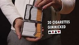 Karte in Zigarette