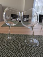 2er Set: Lustige Weingläser mit Spruch