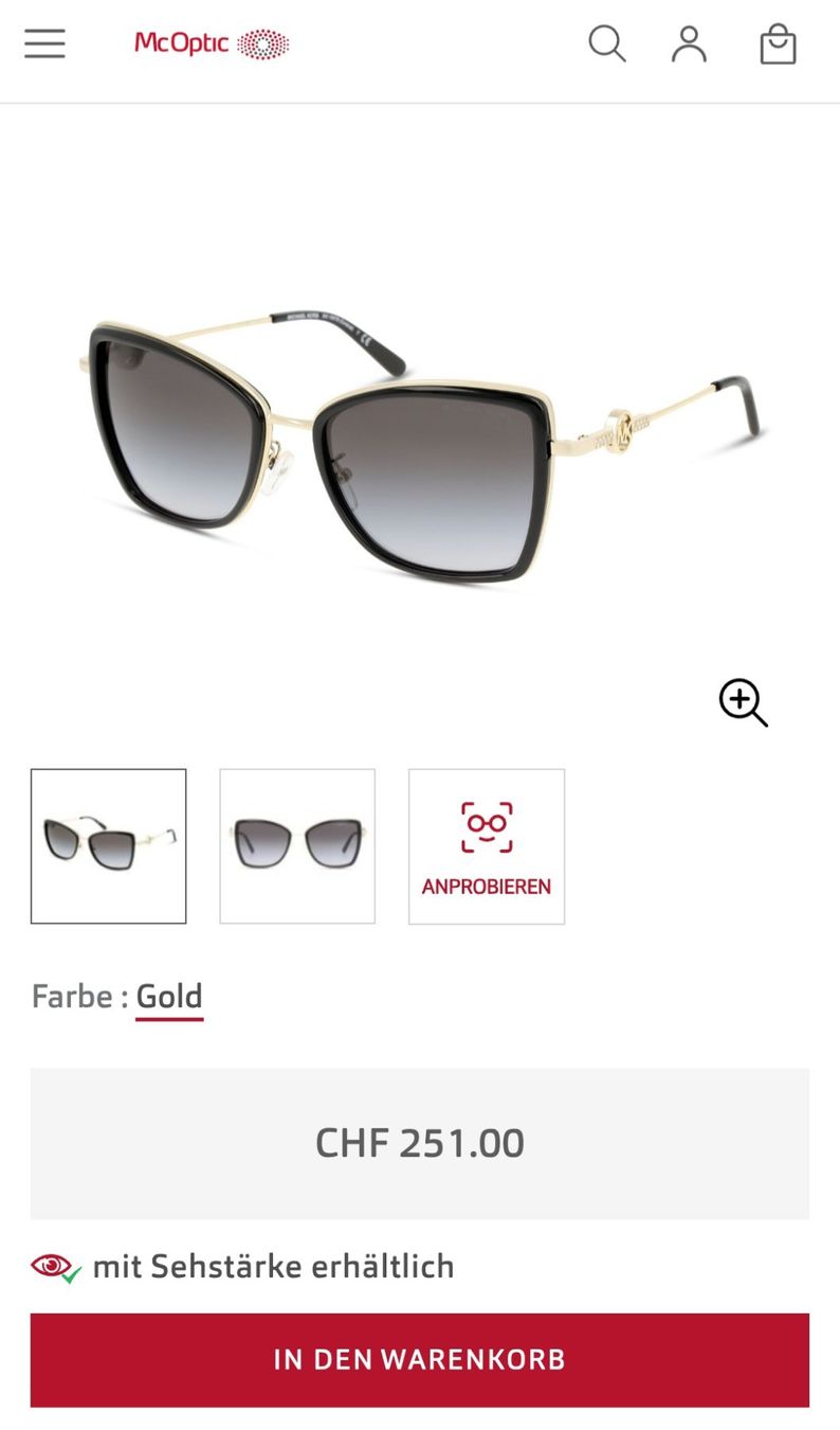 Michael Kors Occhiali & Lenti: Originale, neue Michael Kors Sonnenbrille – Nuovo e nell'imballaggio originale da Bürglen TG venduto da huda11 7