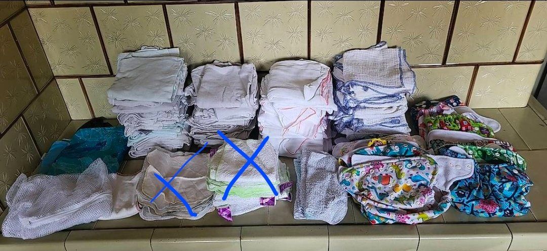 Secchi per pannolini & Pannolini: Grosses Stoffwindel-Set  | auch einzeln erhältlich – Usato da Dürrenäsch venduto da Noana1108