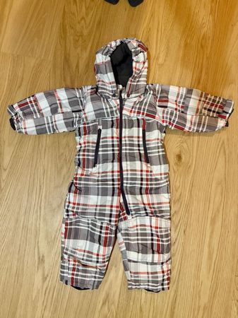 Combinaison d'hiver enfant à carreaux, chaude et confortable