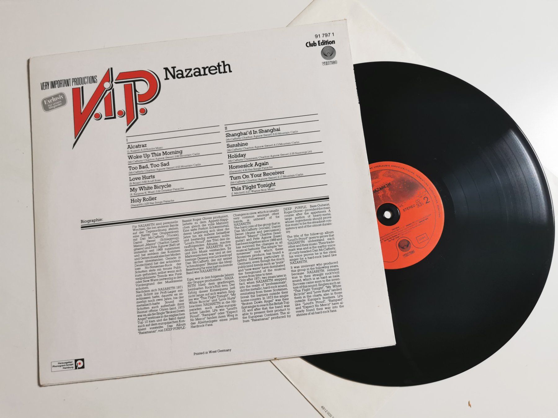 Schallplatten: Nazareth - V.I.P. – Gebraucht aus Grafenried von Jukebox70 1