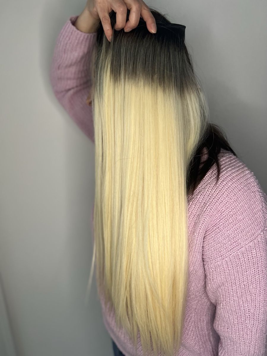 Parrucche: Echthaar Extensions In Blond Ombre - Neuwertig! – Nuovo e nell'imballaggio originale da Wohlen AG venduto da GleyceP. 3