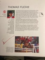 Autogramm Thomas Fuchs Schweizer Olympiateilnehmer 1988