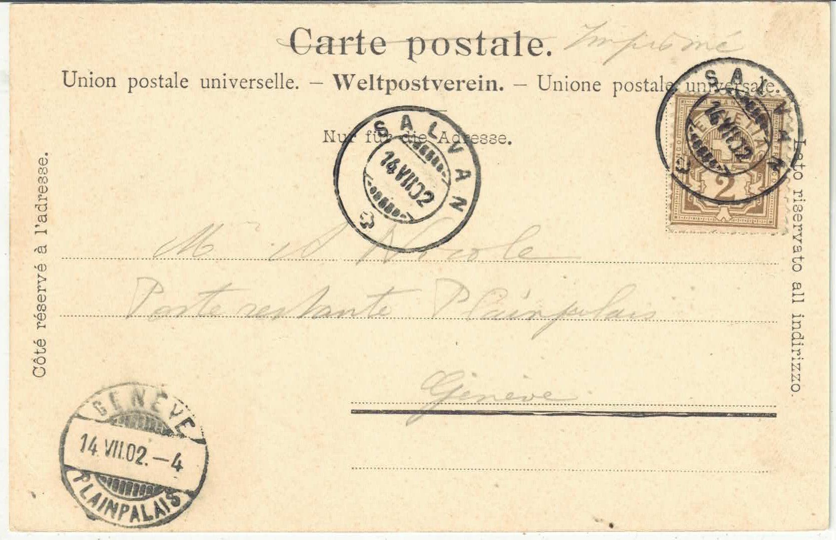 Cartes postales: Salvan - Eglise & Hotels – D'occasion à Ettingen par Kartenplanet 1