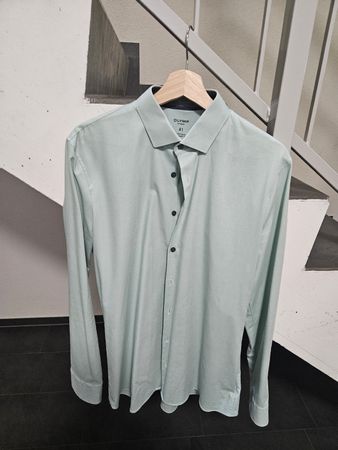Herrenhemd OLYMP Super Slim Dynamic Flex Grösse 41 hellgrün