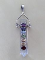 Silber Chakra Kristall Schmuck mit 925 Silber