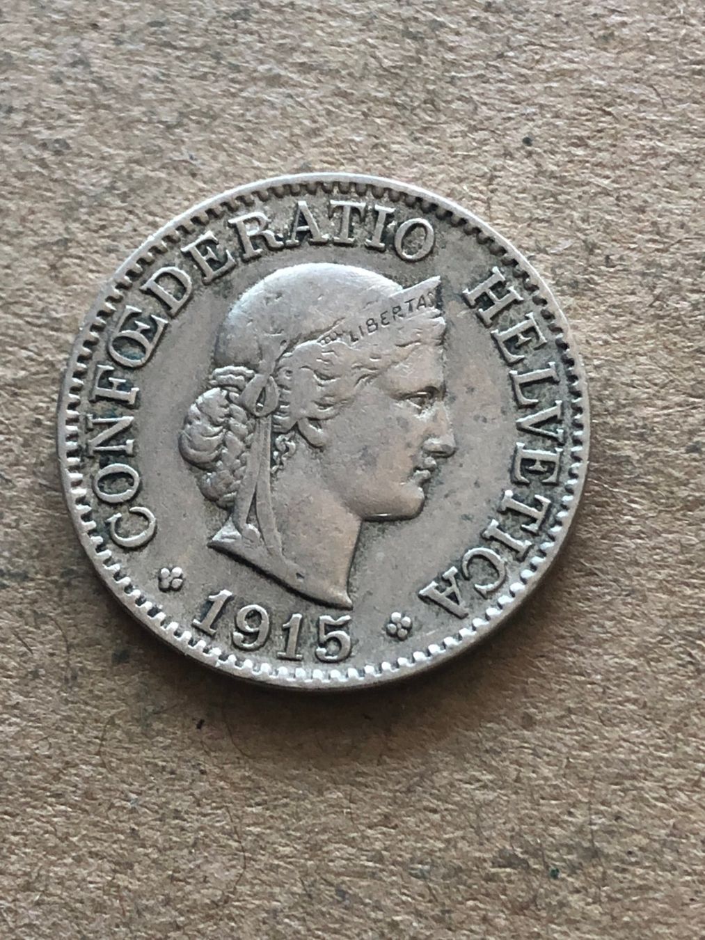 Toutes les monnaies: 10 Rp. 1915 – D'occasion à Schötz par Odpa