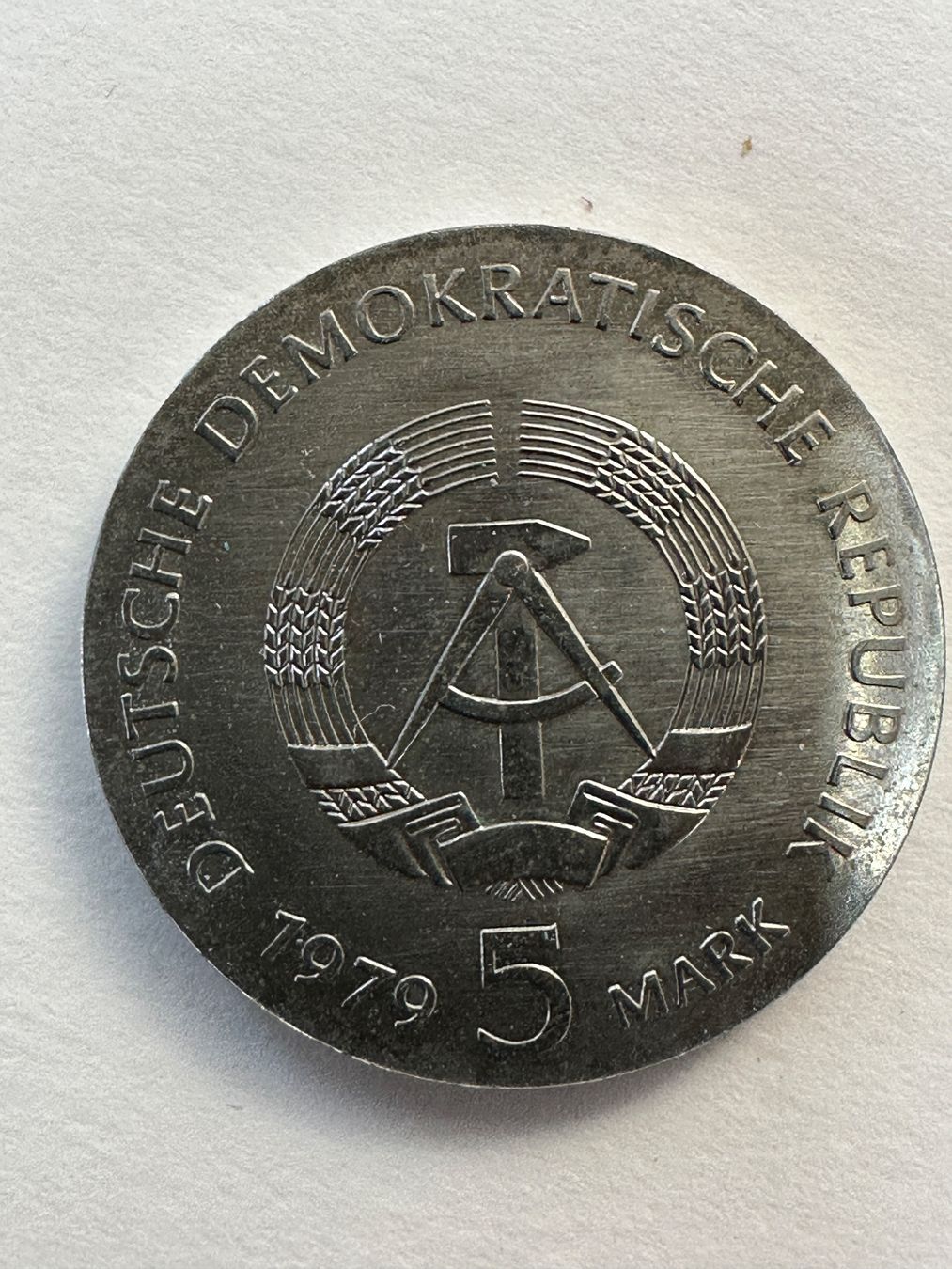 Tutti le monete: Albert-Einstein-Gedenkmünze von 1979 Neusilber – Usato da arlesheim venduto da Art.en1