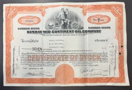 Aktie Sunray Mid Continent Oil Company