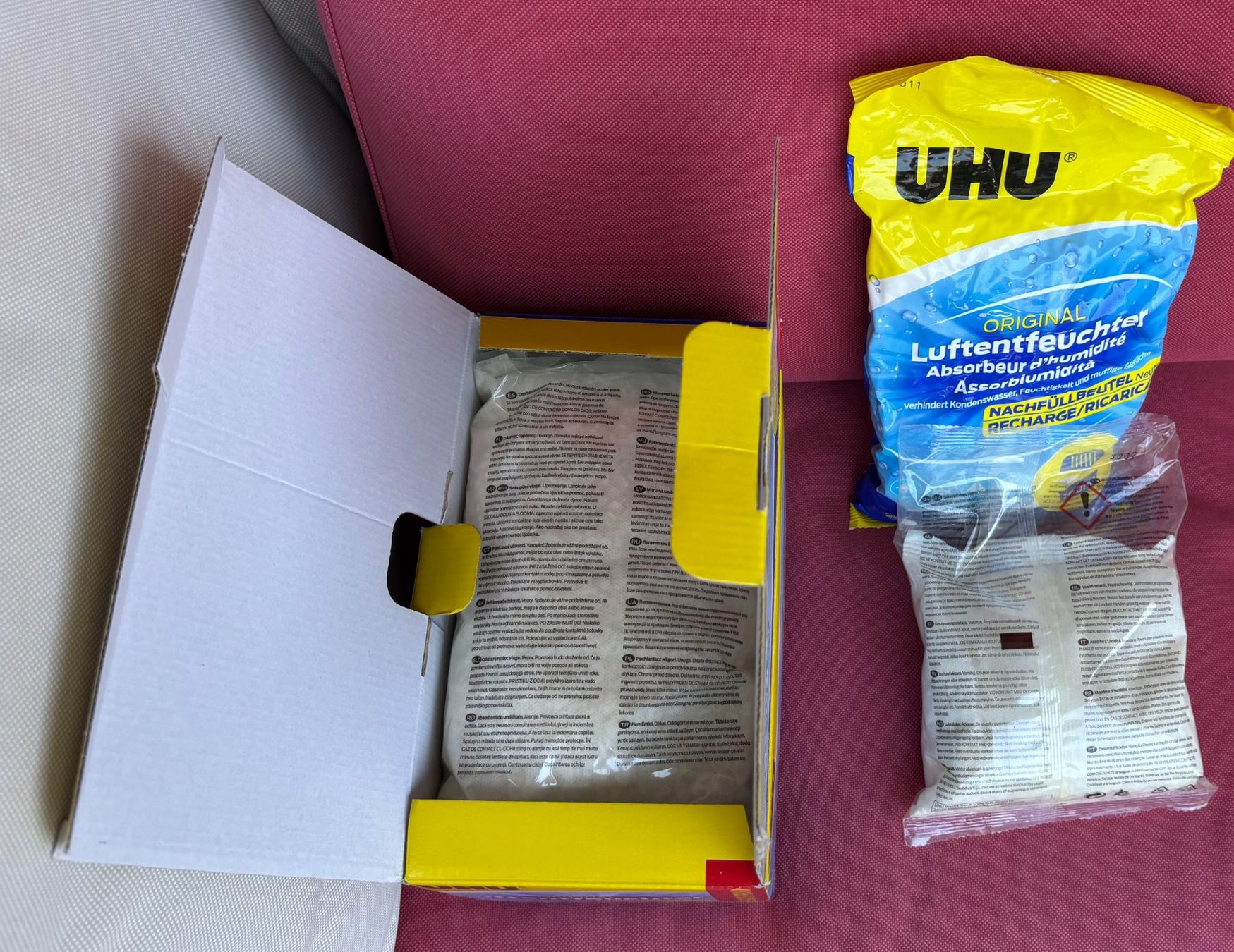 Deumidificatori: UHU Luftentfeuchter - Nachfüllbeutel - ca 4,5 kg – Nuovo e nell'imballaggio originale da Rheinfelden venduto da sabine0101 2