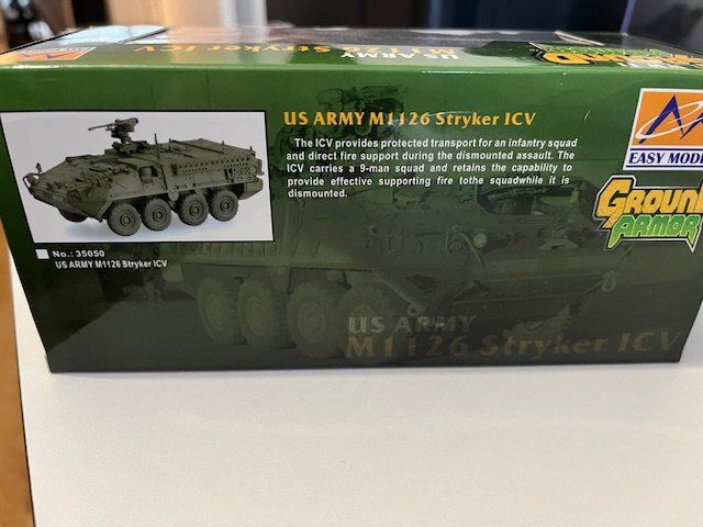Modellbausätze & Standmodelle: Ground Armor M1126 Stryker ICV Modell – Neu und originalverpackt aus Staufen von phoenixmaster13 1
