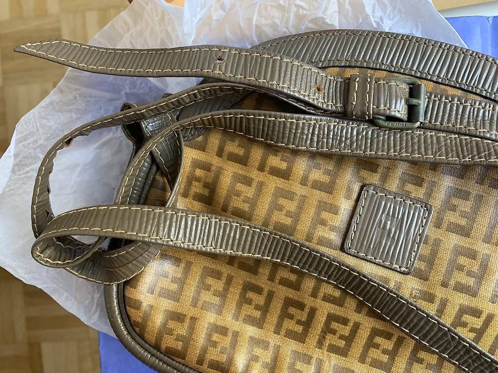 Borse da donna: Original Fendi Umhänge-Tasche, Leder-Textil – Usato da Zürich venduto da Rotgruen 2