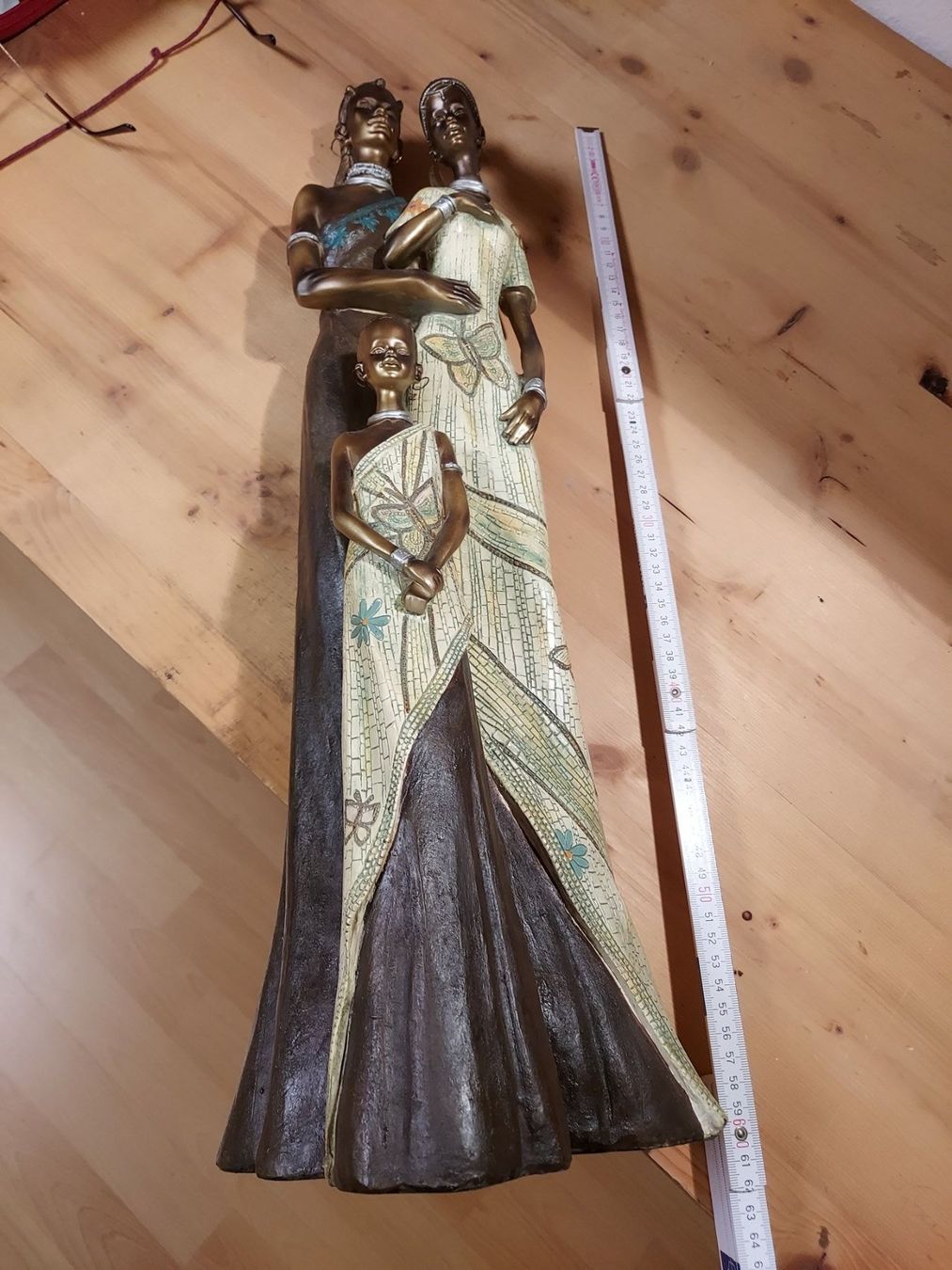 Statuette: DEKO AFRIKA STATUE SEHR SCHÖN HARTKUNSTSTOFF ODER HARZ 65CM – Usato da Zeiningen venduto da elcanaja 2