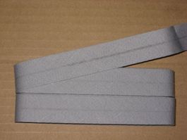 Schrägband hellgrau 2cm / 1cm breit