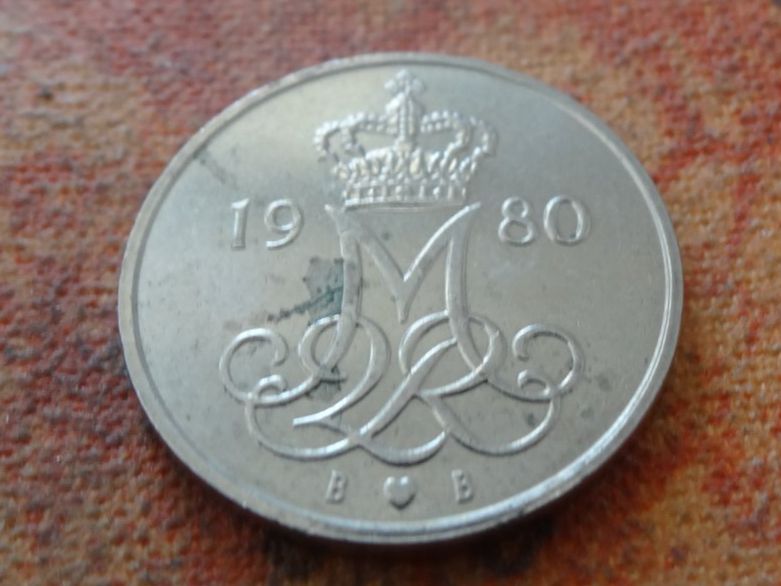 Toutes les monnaies: DANEMARK  10  Ore  1980 – D'occasion à Romanel-sur-Lausanne par Swift13