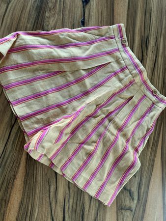 Tara Jarmon Paris Shorts Gr.42 Leinen Sommer Streifen
