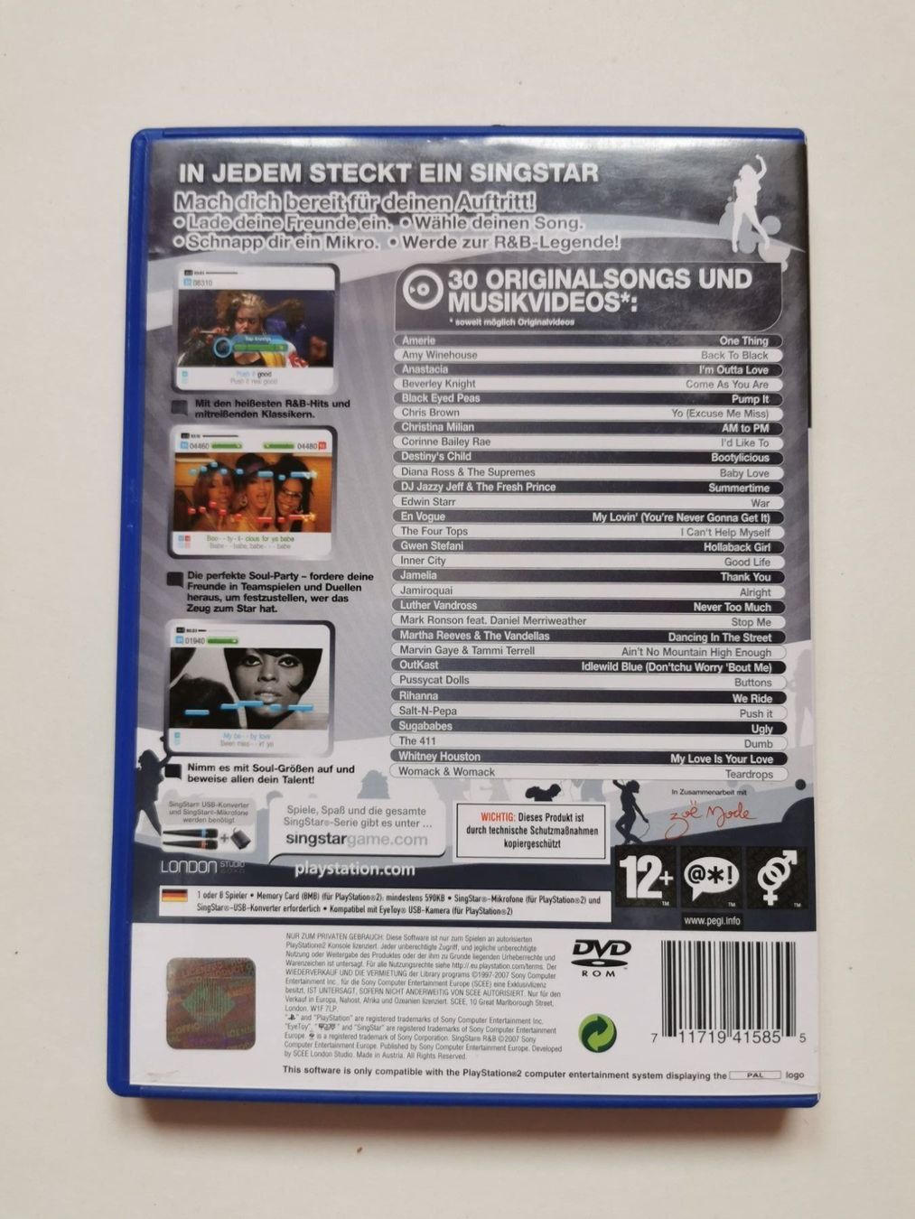 Sony Giochi: Ps 2 - Singstar R&B – Usato da Lenzburg venduto da eyworld 2