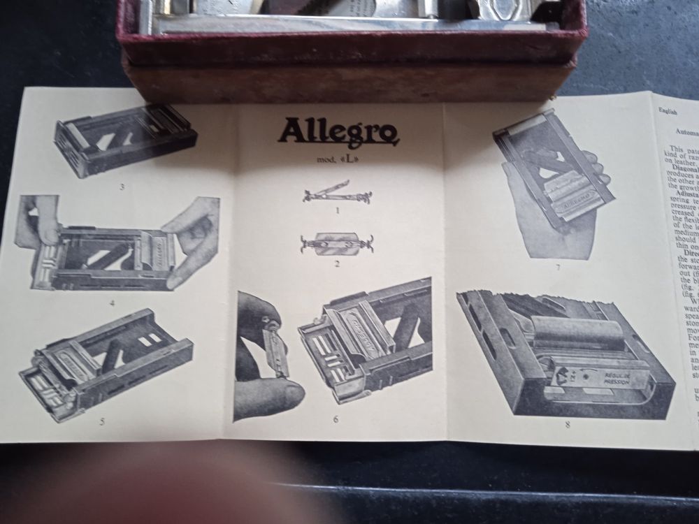 Rasierklingen Schleifapparat, Allegro Model L 3