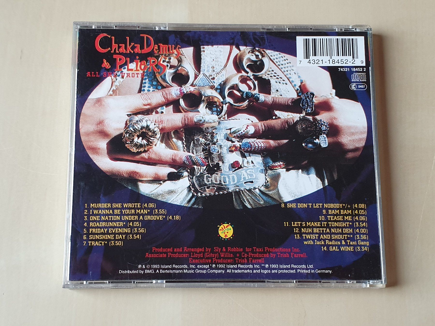 CD: Chaka Demus & Pliers All she wrote – Usato da Stansstad venduto da collectorsshop 1