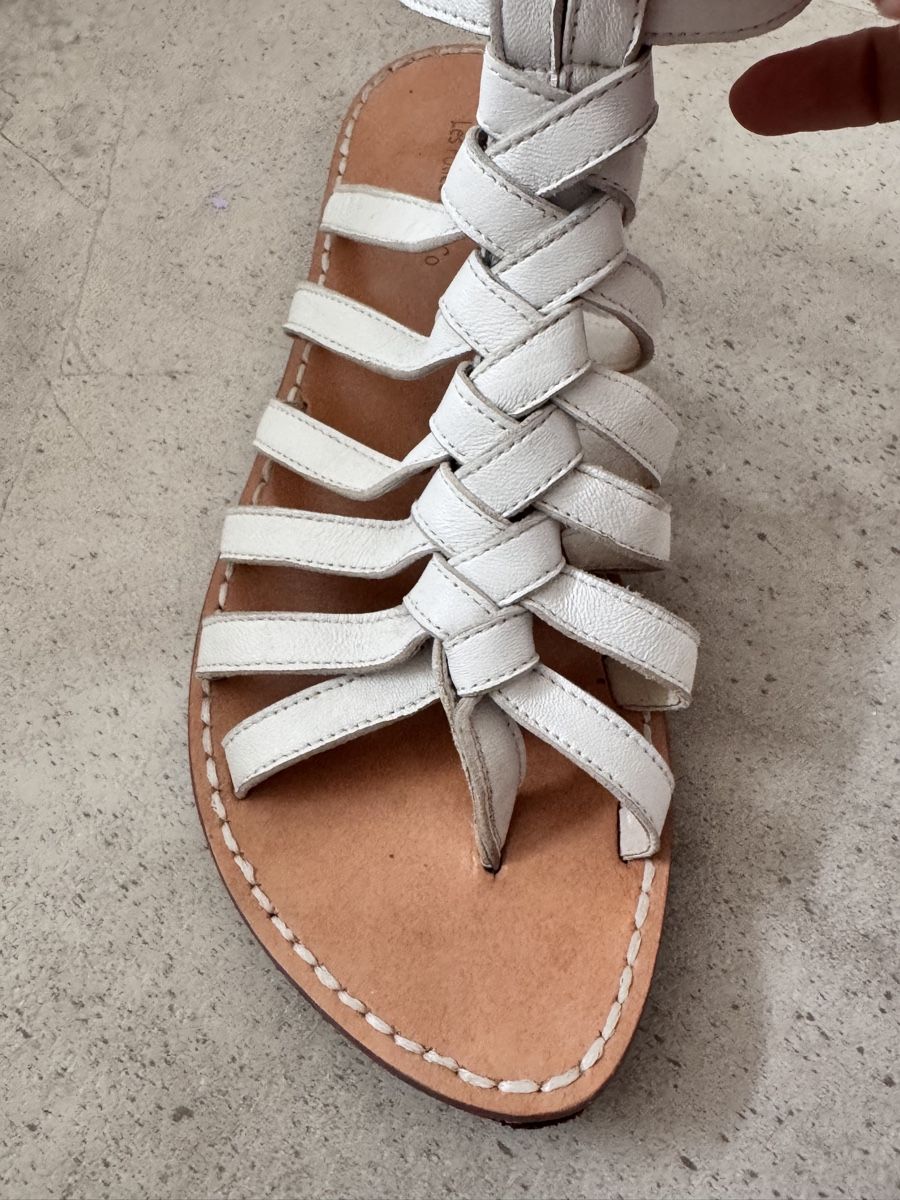 Scarpe da donna: Sandali pelle bianchi gr.40 – Nuovo (secondo la descrizione) da Samedan venduto da lau_q8yh 3