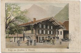 POSTKUTSCHE 1902 Brodhüsi bei Wimmis