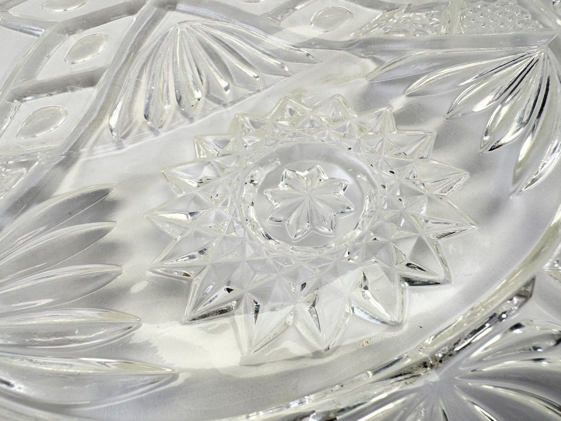 Piatti di portata: Jugendstil Glas-Schale & Glas-Platte mit Schliffdekor – Usato da Winterthur venduto da Anto-Bella 8