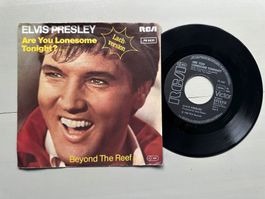 ELVIS PRESLEY tolle Single Are you lonesome Lach Version!