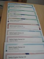 SWISS CRYPTO STAMP 2.0 GANZE SERIE 10 SONDERBLOCKS****
