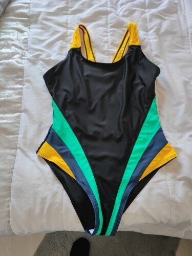 Maillot De Bain Une-pièce Noir - Taille 48 - Occasion Très Bon état - Pour Femme