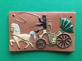 Pferdekutsche mit Palominofarbenem Pferd