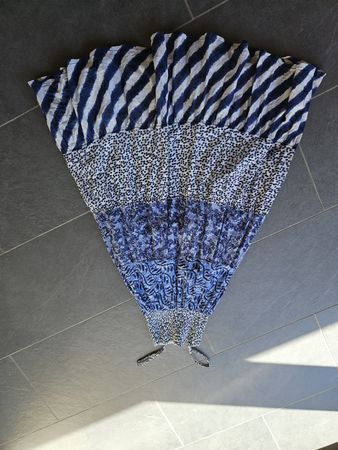 Kleid Rags Industry Grösss 128 blau-weiss gemustert Sommerkl