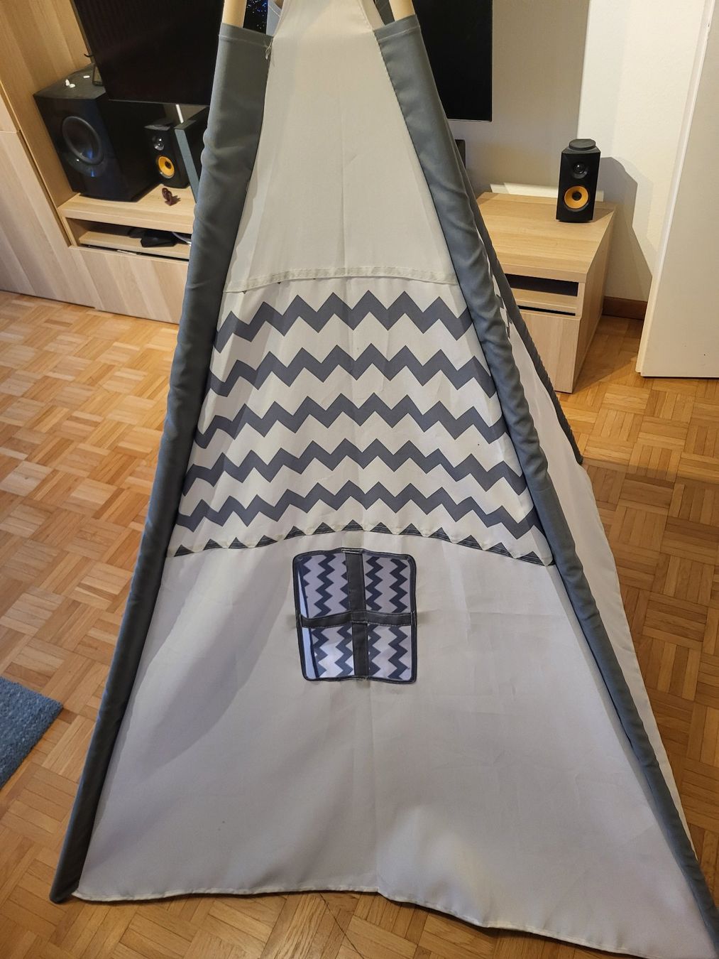 Alri letti & mobili per bambini: Kinderzelt/Tipi Grau/Weiss – Usato da Schaffhausen venduto da jan_pj59 1
