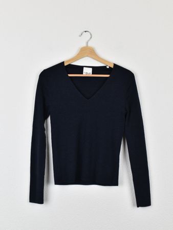 Collectif mon amour Pullover, blau, Gr.S, 100% Merinowolle