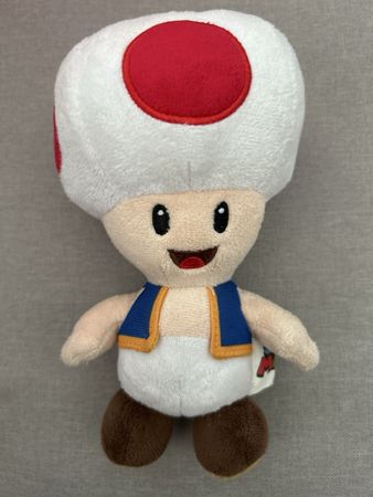 Plüschfigur Toad Super Mario, gut erhalten, 20cm