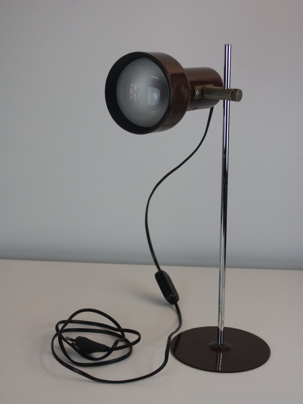 Lampade: Vintage Space Age Tischlampe Opalglas 70er – Usato da Basel venduto da IRMAundFRED
