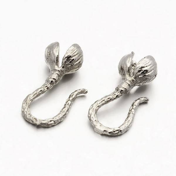 Perle (finte): 10 Endteil Kappe Metall 19x8.5x6mm – Nuovo (secondo la descrizione) da Alpnachstad venduto da perlengaby 1