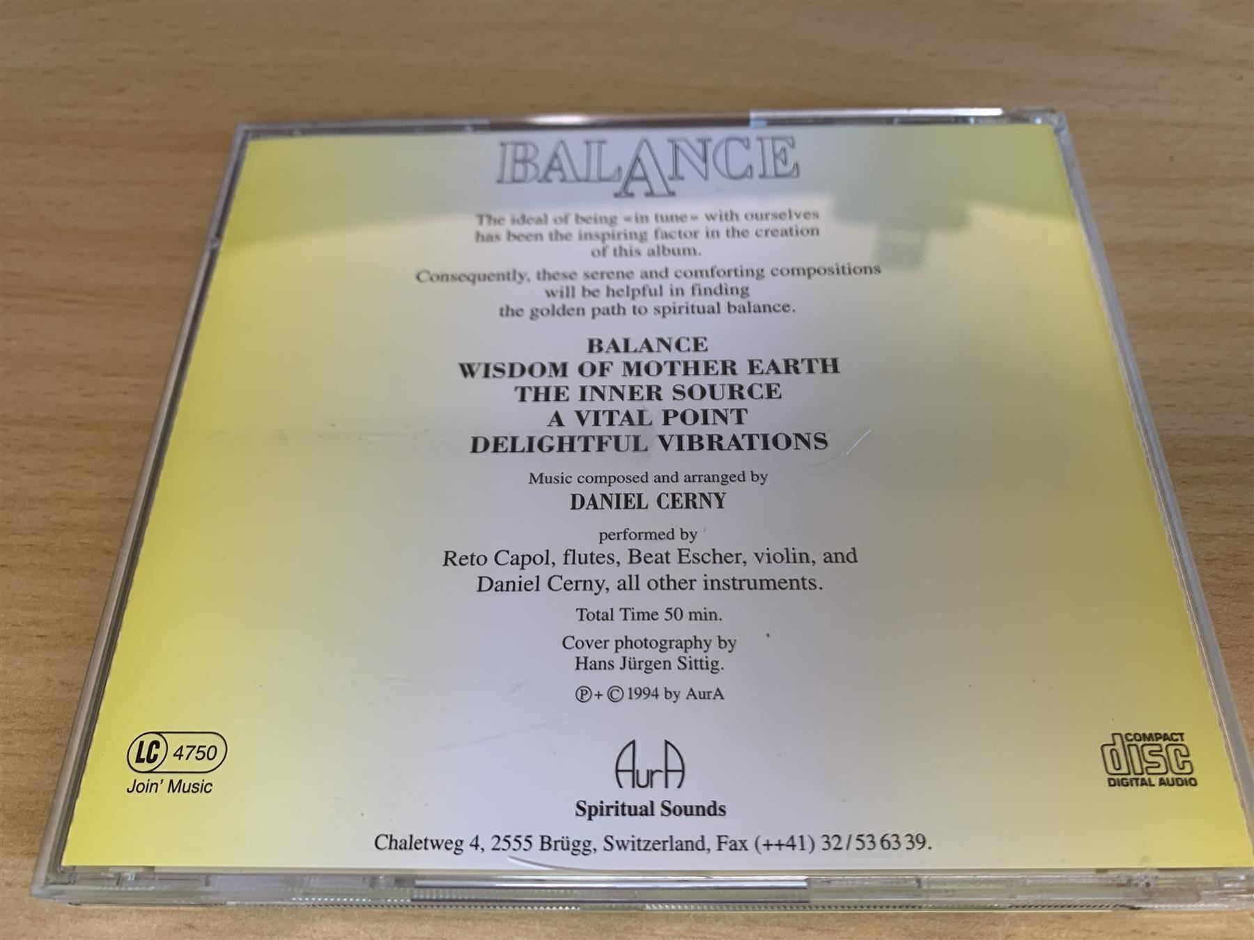 CDs: Daniel Cerny – Balance – Gebraucht aus Rikon im Tösstal von Alpenmutz 1