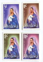Briefmarken "Weihnachten". Rhodesien.