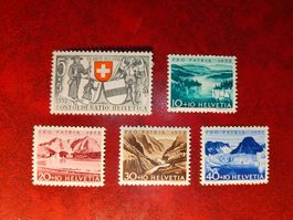 CH Pro Patria B56, B57, B58, B59 und B60 postfrisch