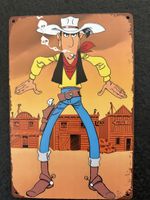 Blechschild Lucky Luke Cowboy Shabby Chic Grösse 20x30cm