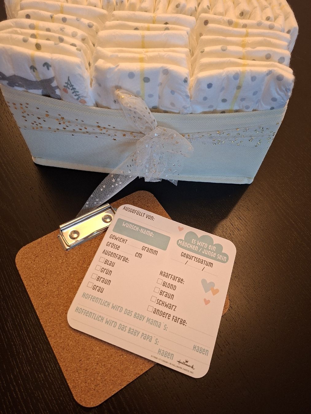 Secchi per pannolini & Pannolini: Windelgeschenk Baby – Windelkorb mit Karten – Nuovo (secondo la descrizione) da Winterthur venduto da Ausmisten2026 2