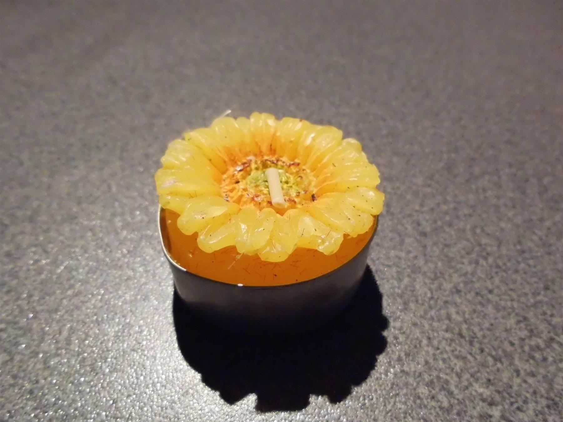 Candele: Teekerze Blume, gelb – Usato da Zürich venduto da Motzkuh