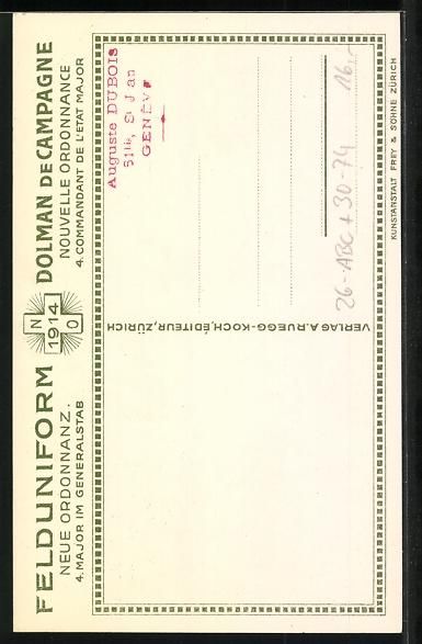 Foto, Lettere & Cartoline: Schweizer Felduniform, Neue Ordonnanz, M – Usato da Berlin venduto da bartko-reher 1