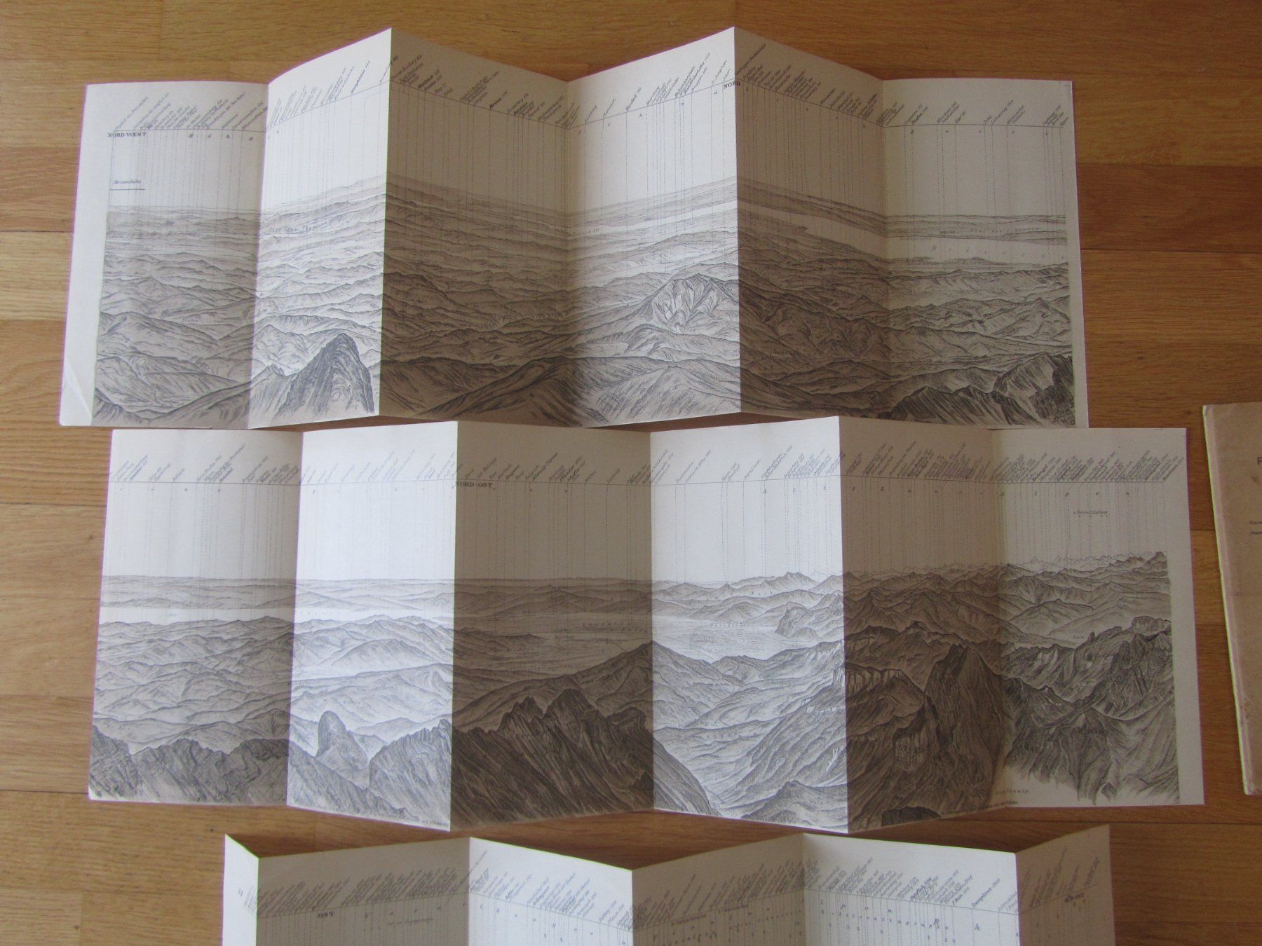 Landkarten & Atlanten: Säntis Gipfelpanorama von Albert Heim, 1929 – Gebraucht aus Seengen von mikelele 5