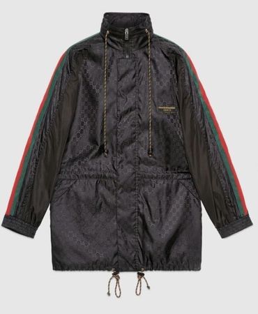 GUCCI Nylonjacke mit GG Jacquard