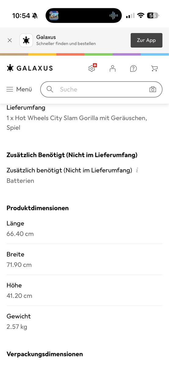Spielzeuge: Hot Wheels City Slam Gorilla  – Gebraucht aus Eichberg von vakisa 2